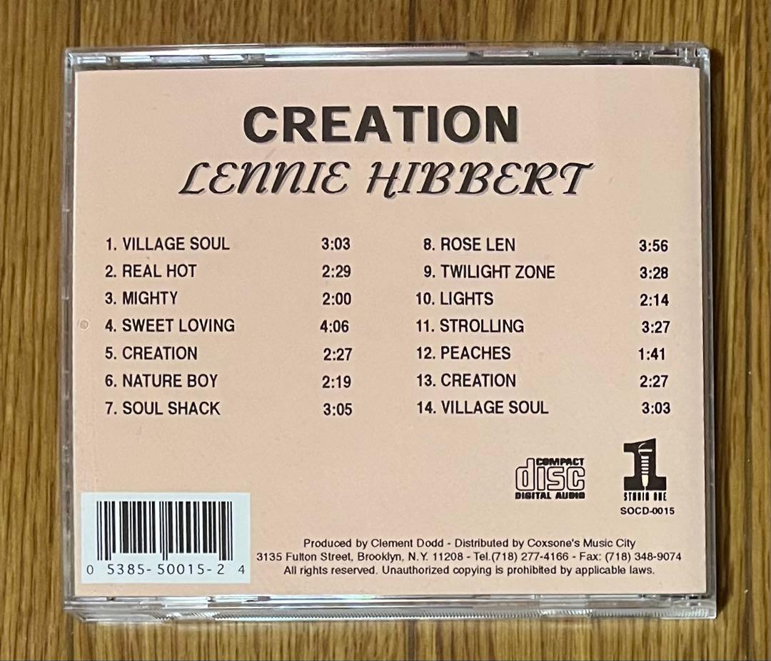 レゲエ。インスト。CD CREATION LENNIE HIBBERT