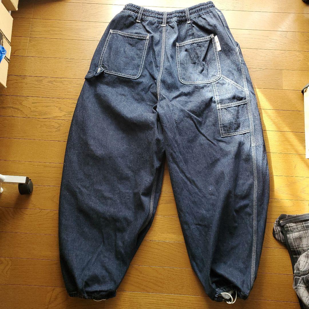 RNA R4122 イージーBIGペインター デニムパンツ インディゴ バギー