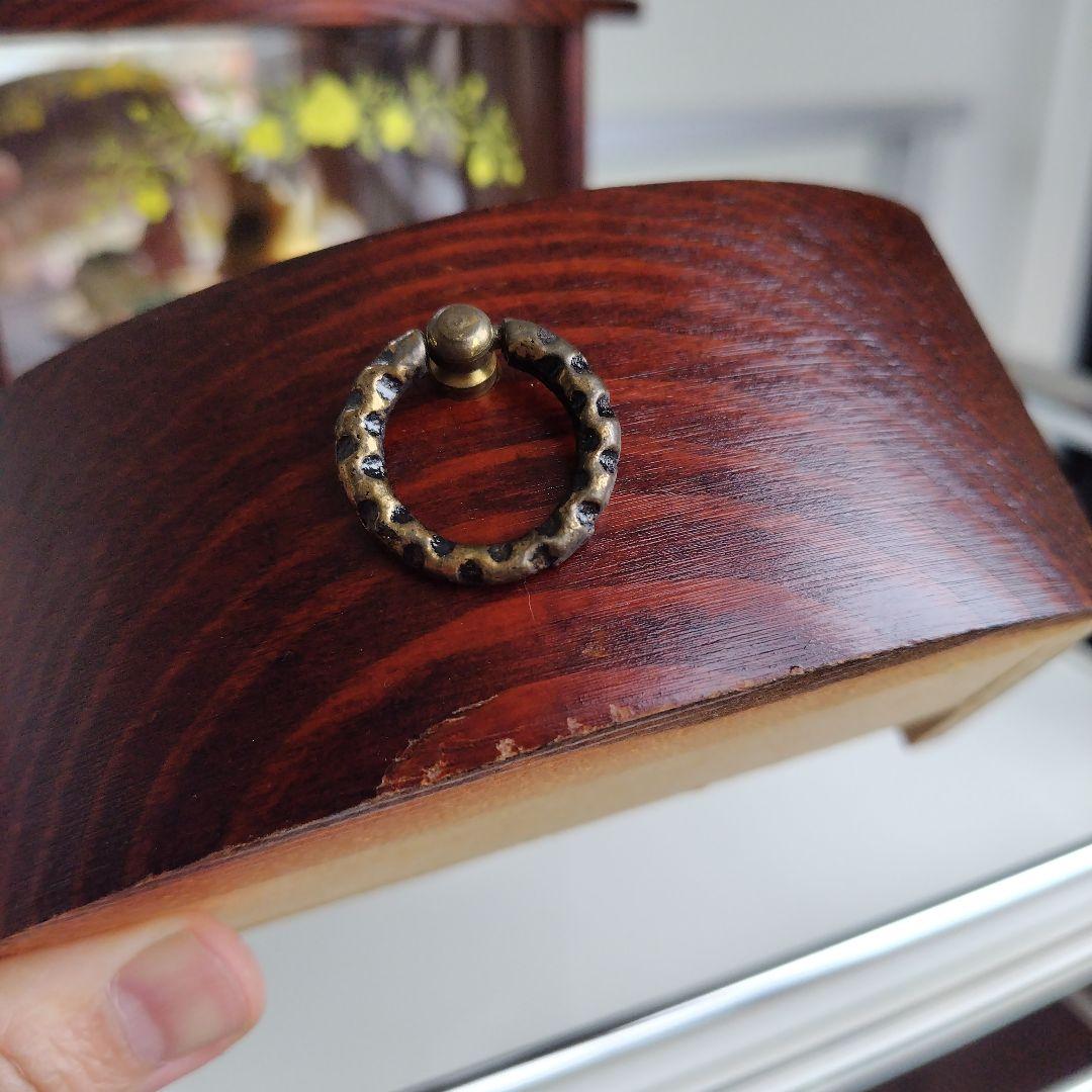 アンティーク 美品！SANKYO オルゴール ラビットハウス キャビネット型