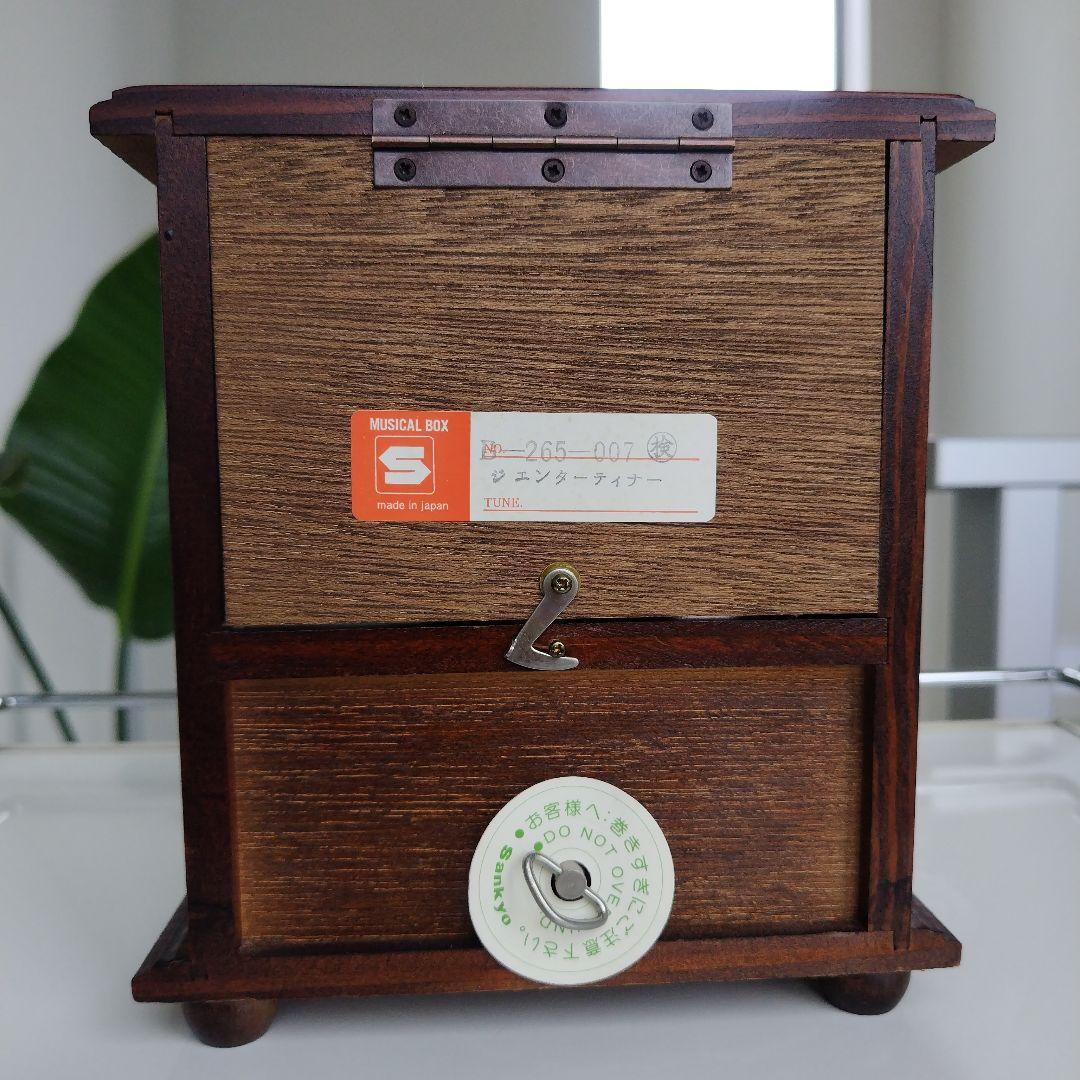 アンティーク 美品！SANKYO オルゴール ラビットハウス キャビネット型