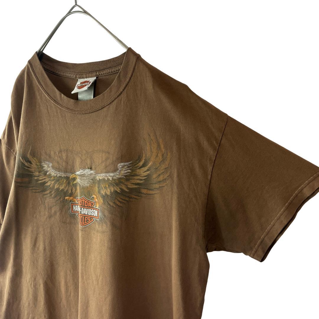 【16ak様リピート商品専用】ハーレーダビッドソン Tシャツ L ブラウン
