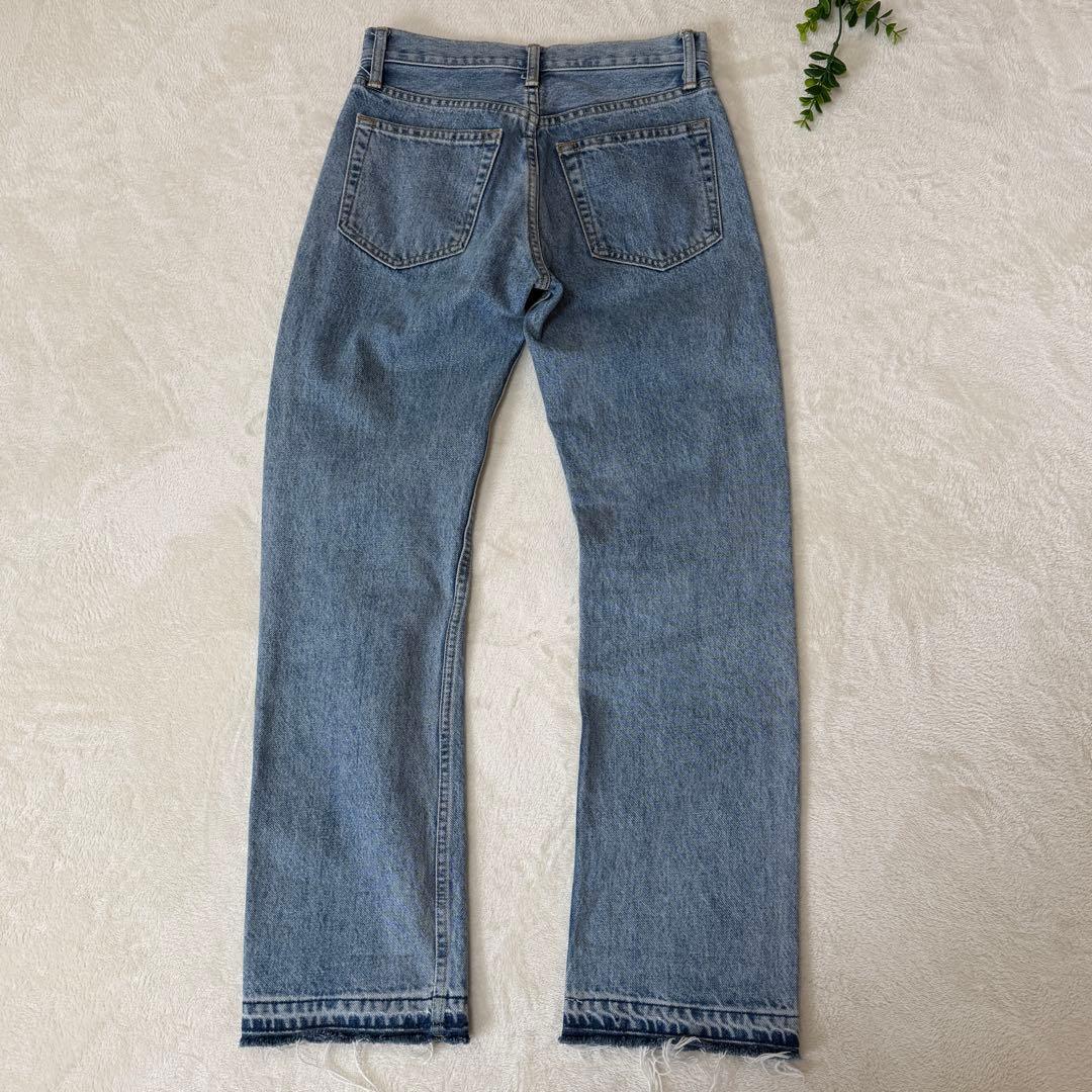 HELMUT LANGヘルムートラング　クロップド ストレート マーブルジーンズ