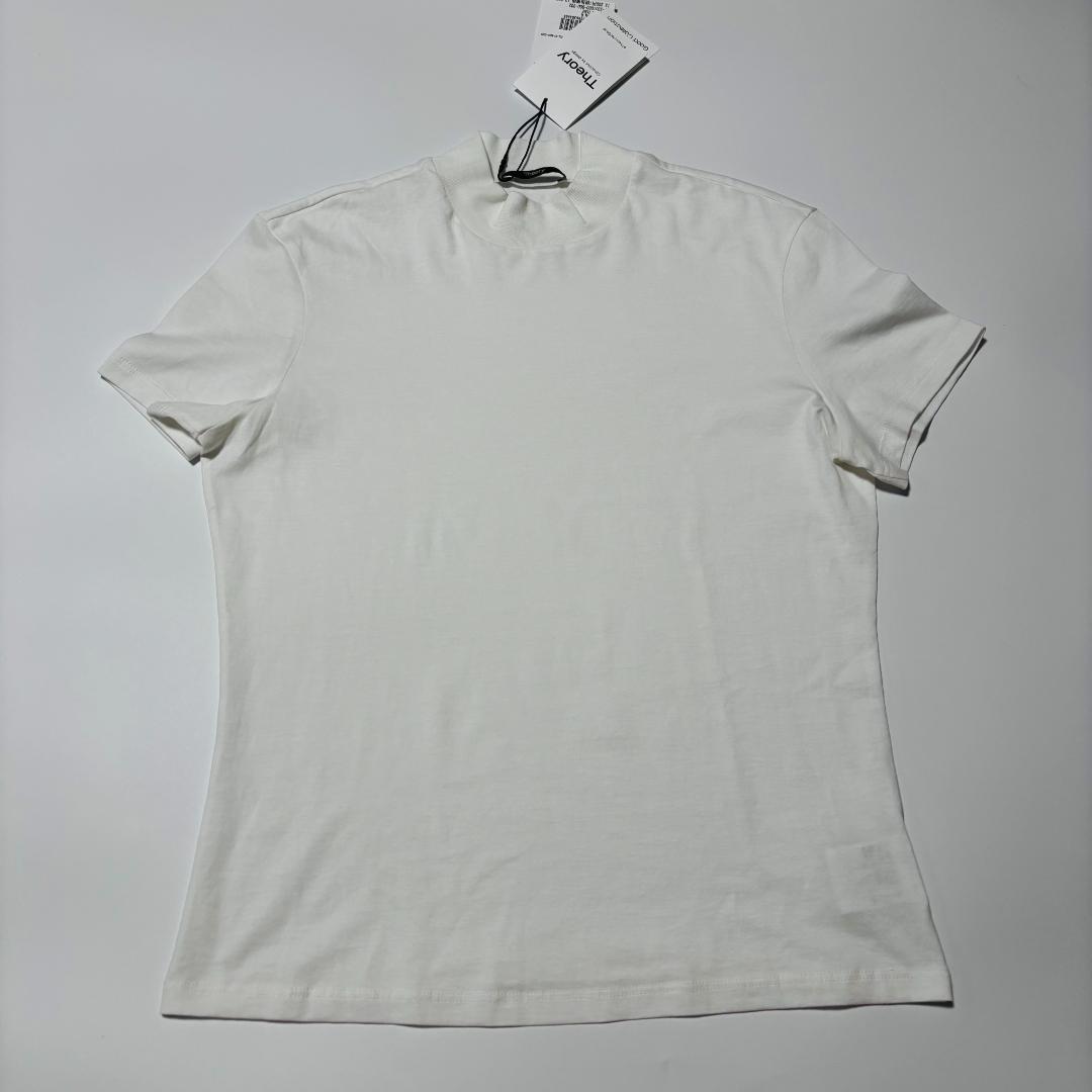 【新品タグ付】Theory TINY TEE モックネック S 白 2023