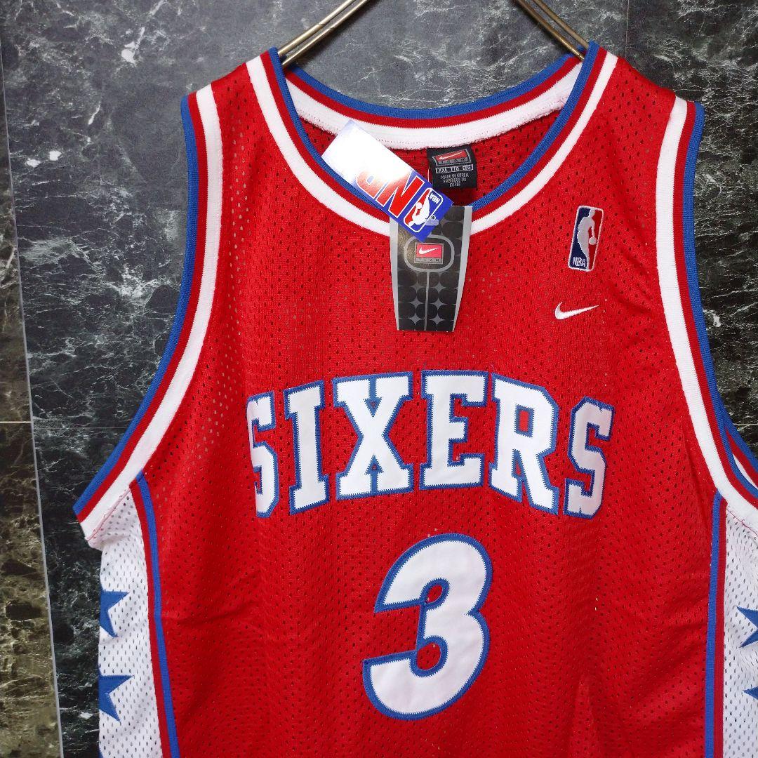 NIKE NBA チームタグ シクサーズ ゲームシャツ XXL Nelly  ①