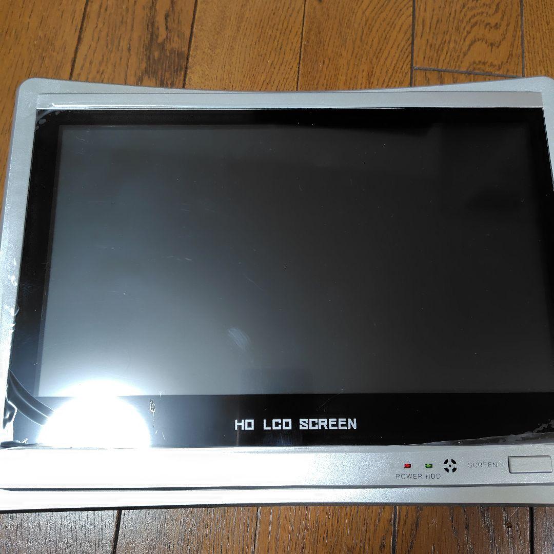 防犯カメラセット　カメラ1台　12インチ液晶モニター　ネット接続必要