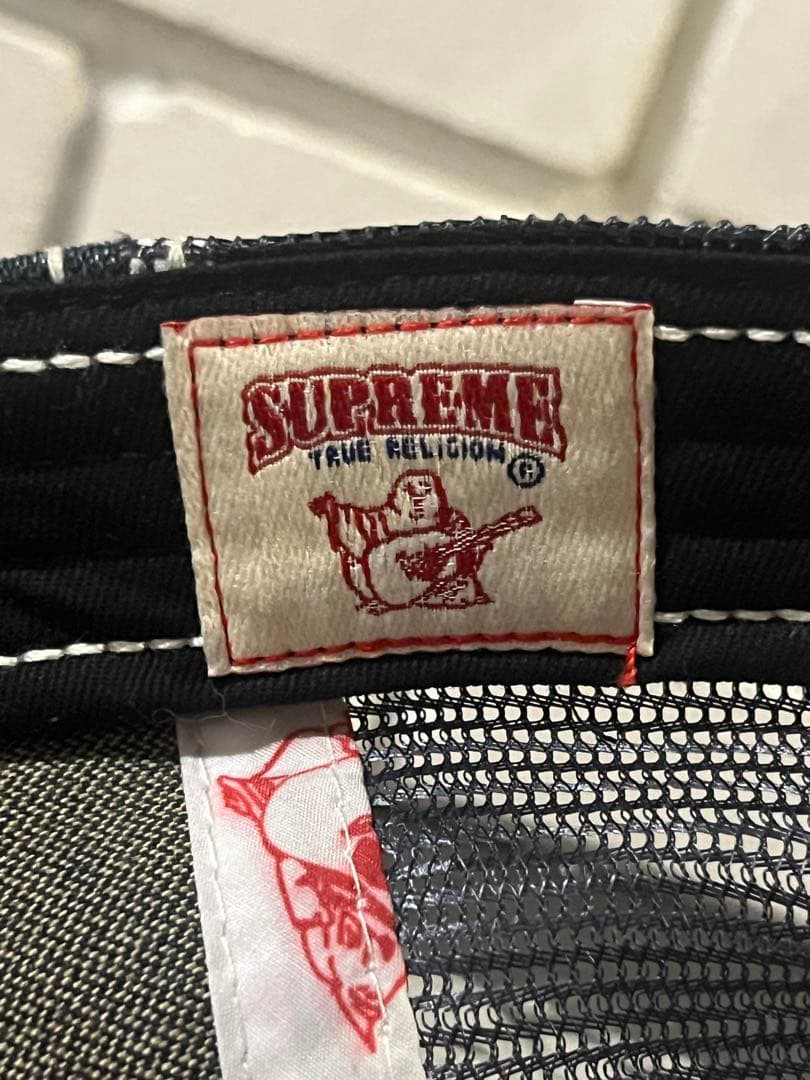 Supreme × True Religion キャップ デニム
