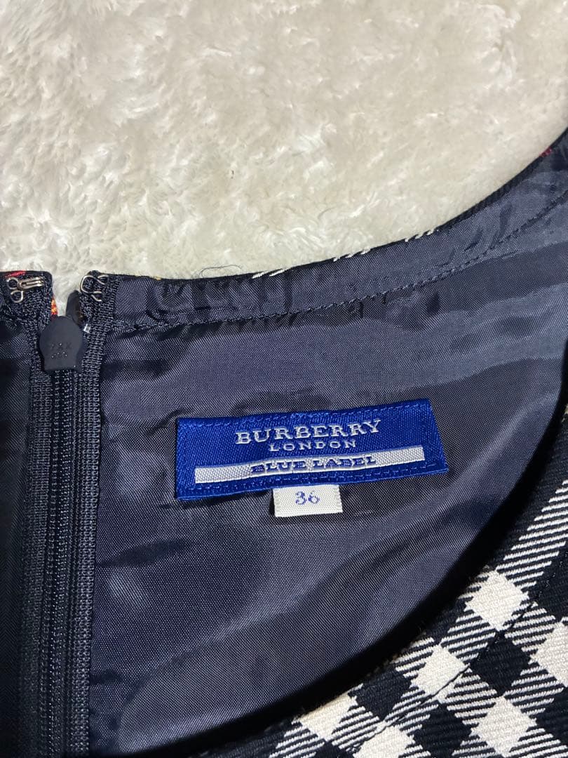 美品　BURBERRY BLUE LABEL ノバチェック　ワンピース 36