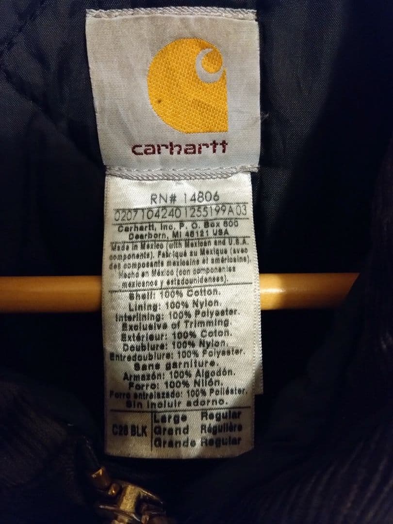 【プロテイン】Carhartt JACKET USA 07 Black
