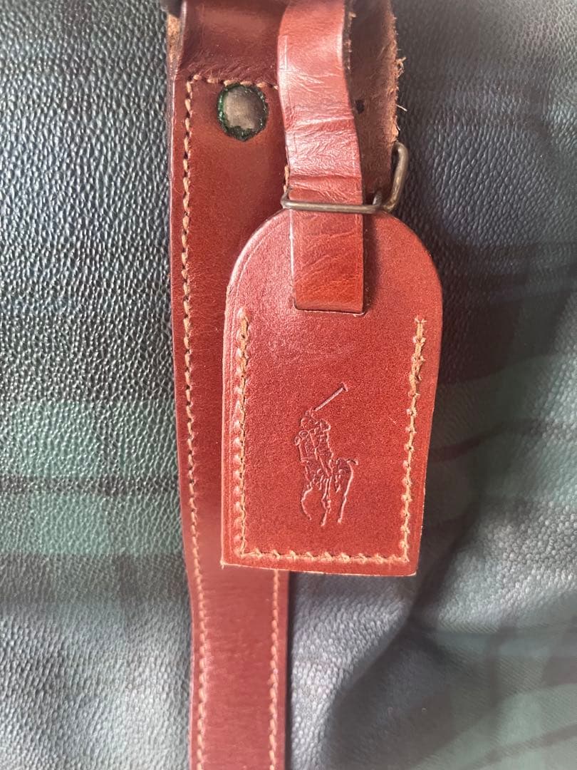 ポロラルフローレン　チェック柄ボストンバッグ　RALPH LAUREN