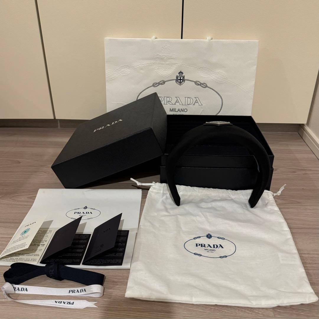 ヘアアクセサリー PRADA Re-Nylon headband