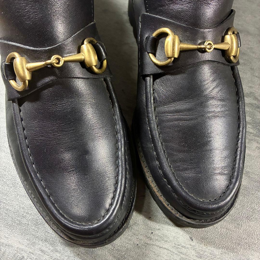 【GUCCI】グッチ チャッカブーツ ホースビット 22.5cm