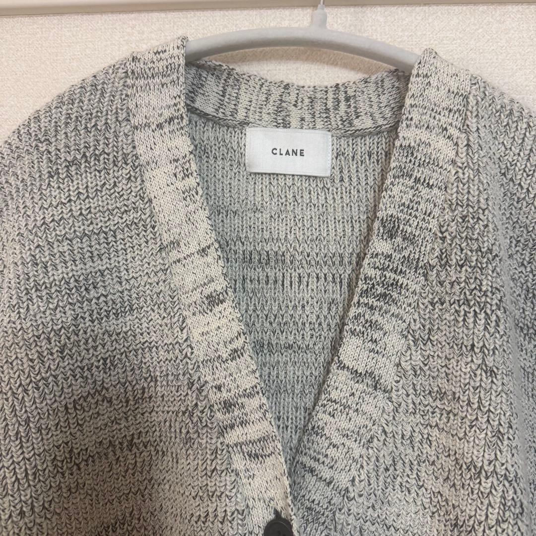 CLANE BUSTIER SET KNIT ビスチェ コットン カーディガン