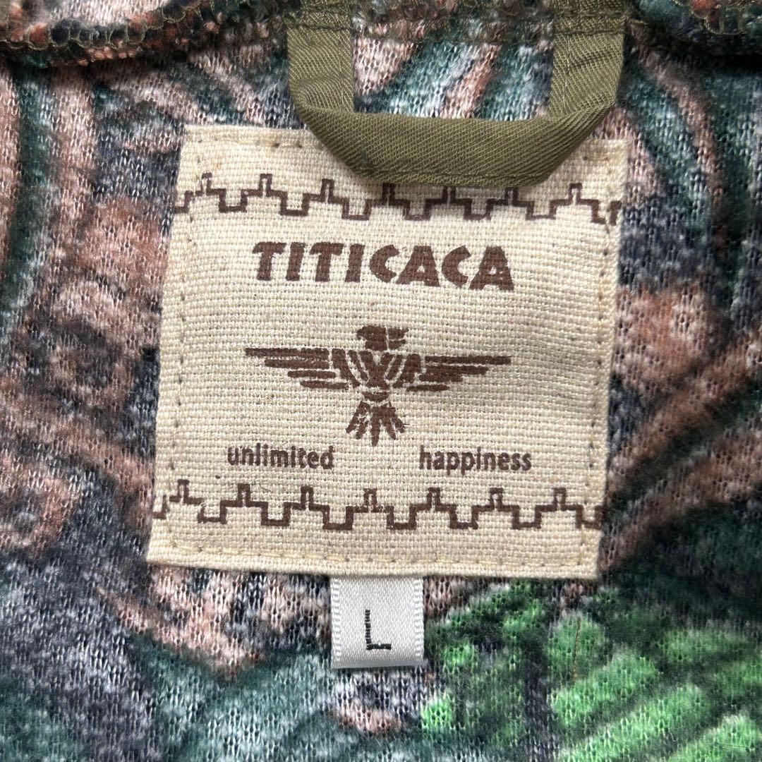 TITICACA チチカカ 3way ライナー付　刺繍モッズコート　L カーキ
