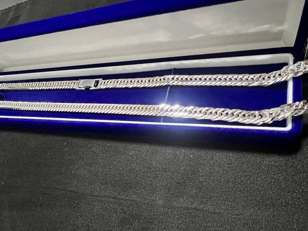 シルバー925 12面トリプルカット 喜平ネックレス 50cm 超輝いてます！