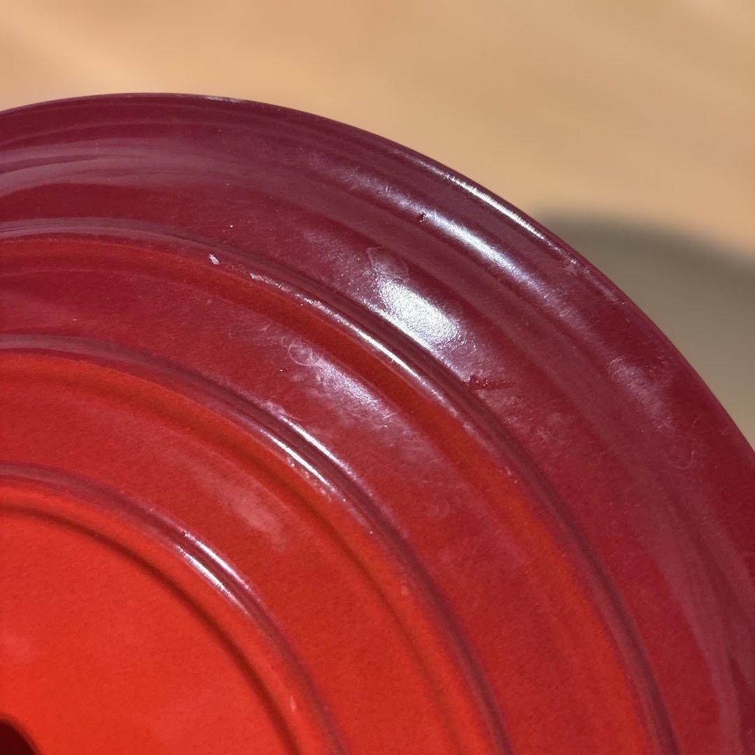 LE CREUSET 赤 両手鍋 24㎝蓋付き