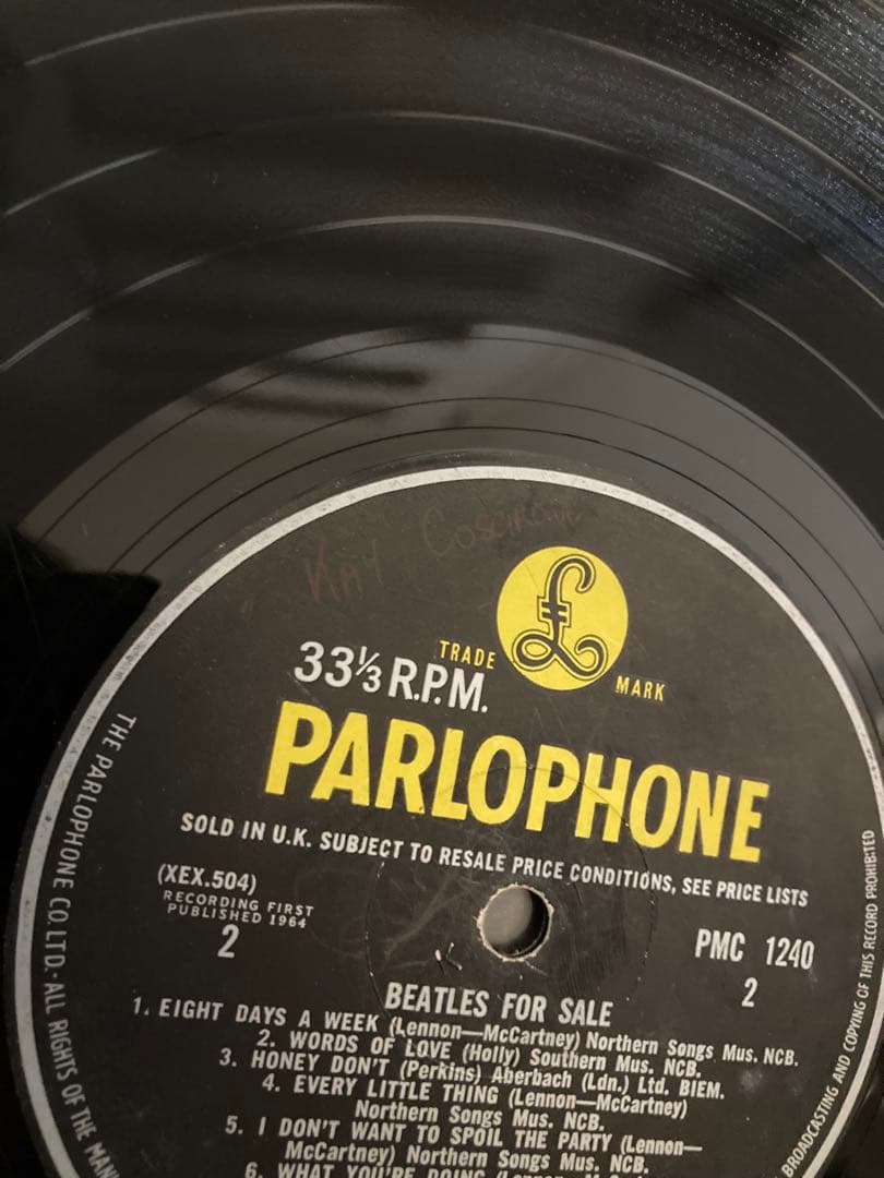 稀少UKオリジナルBeatles For Saleビートルズレコード4/4c