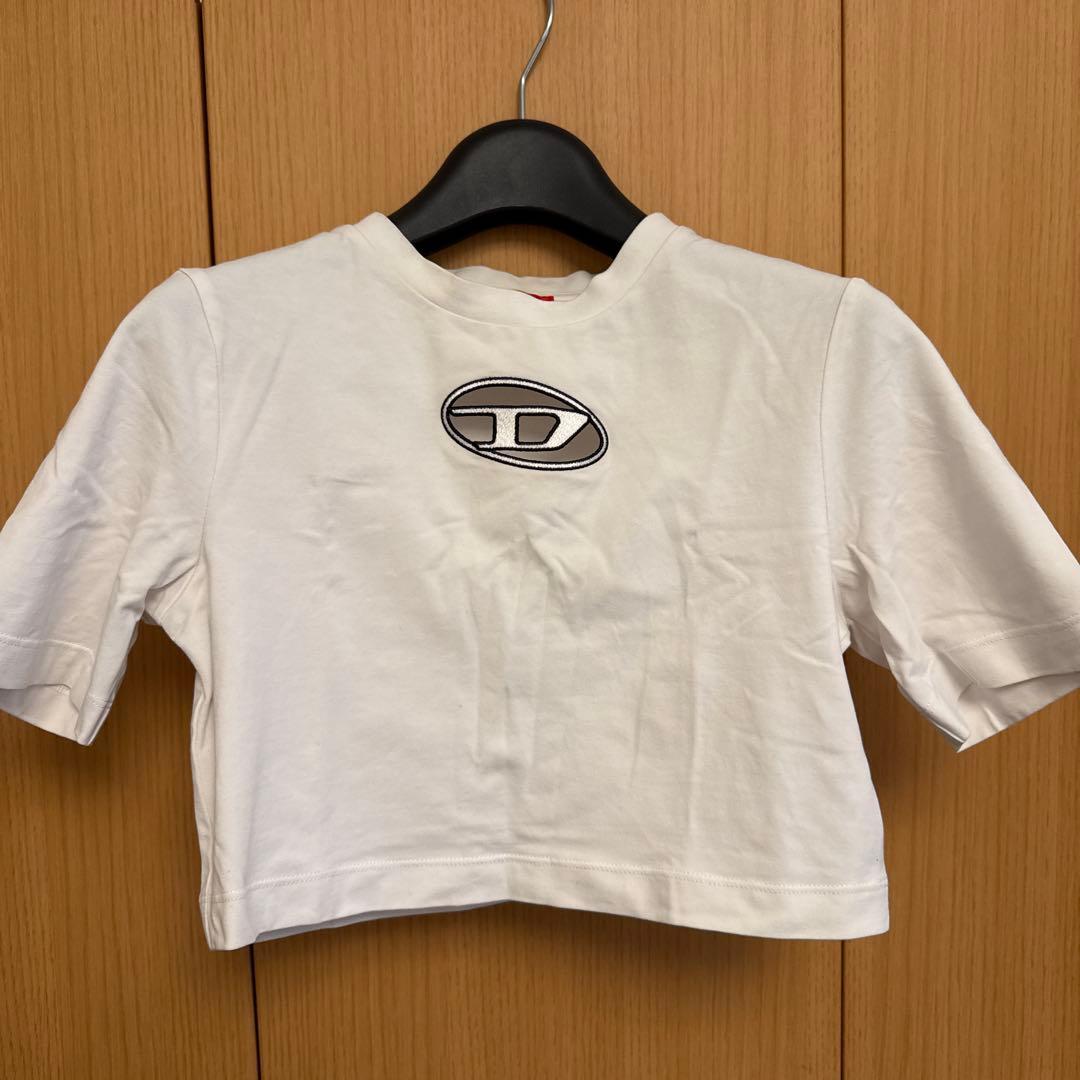 DIESEL クロップドTシャツ ホワイト