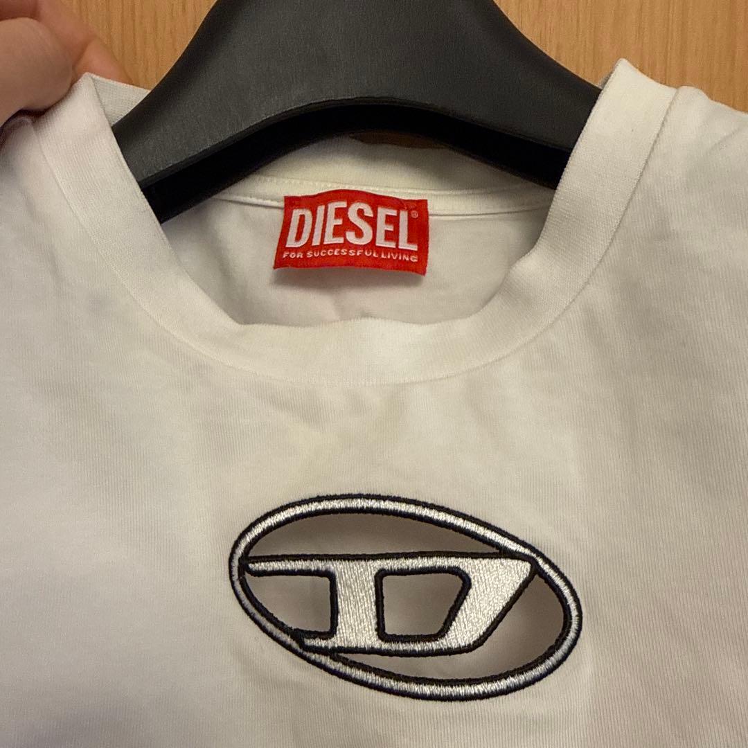 DIESEL クロップドTシャツ ホワイト