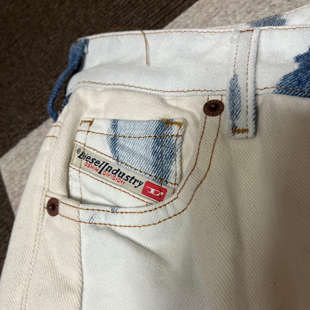 ディーゼル　DIESEL 切替 タイダイ加工 スリム ジーンズ デニム パンツ