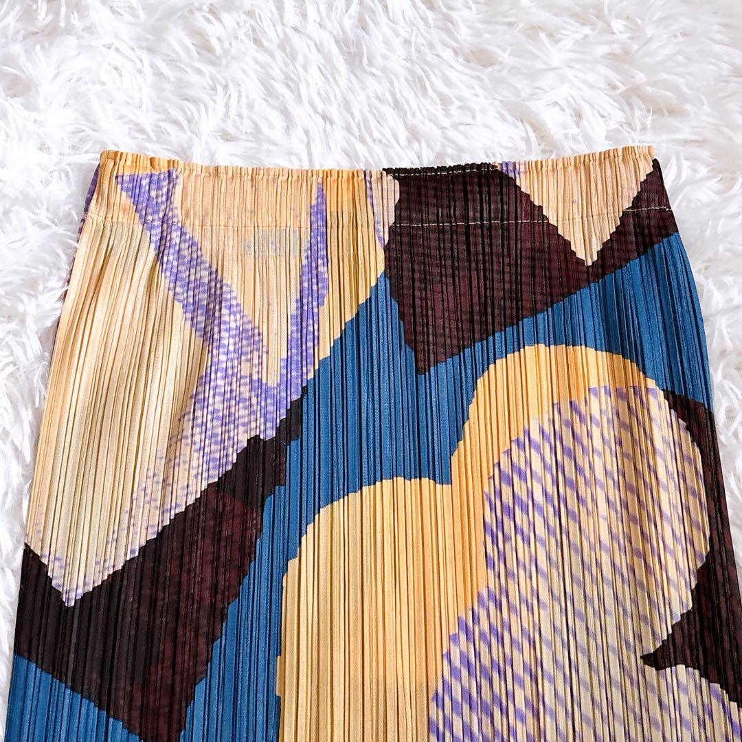 【極美品】PLEATS PLEASE METEORITE スカート 総柄 日本製