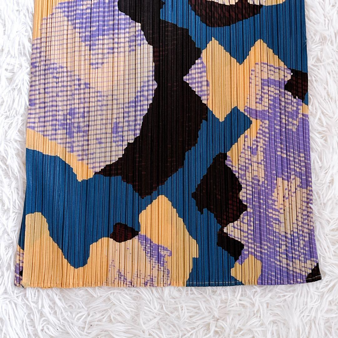 【極美品】PLEATS PLEASE METEORITE スカート 総柄 日本製