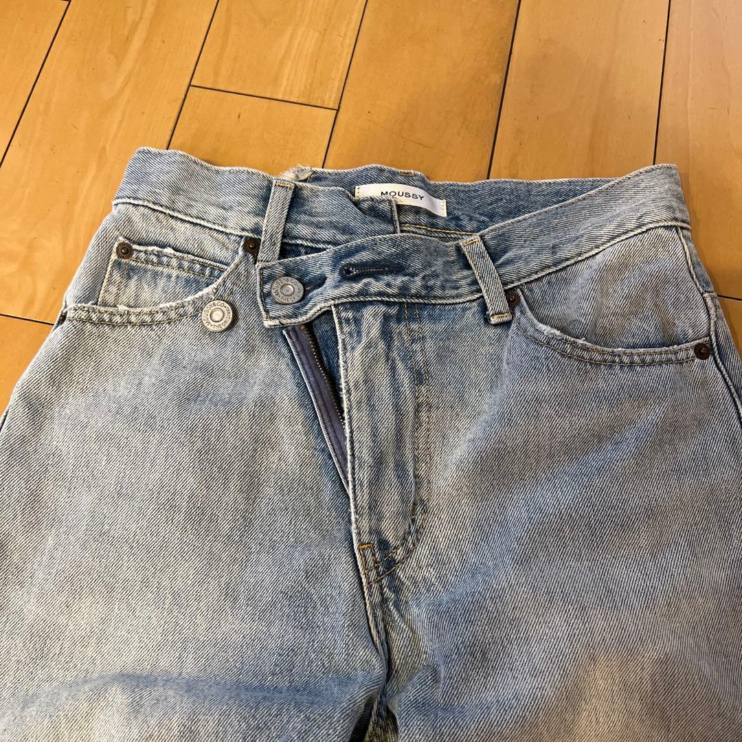 MOUSSY 丈直し クロスウエストワイドストレート お値引きしました