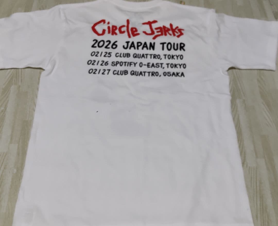 Circle Jerks verdy コラボ 2026年日本ツアーTシャツ M