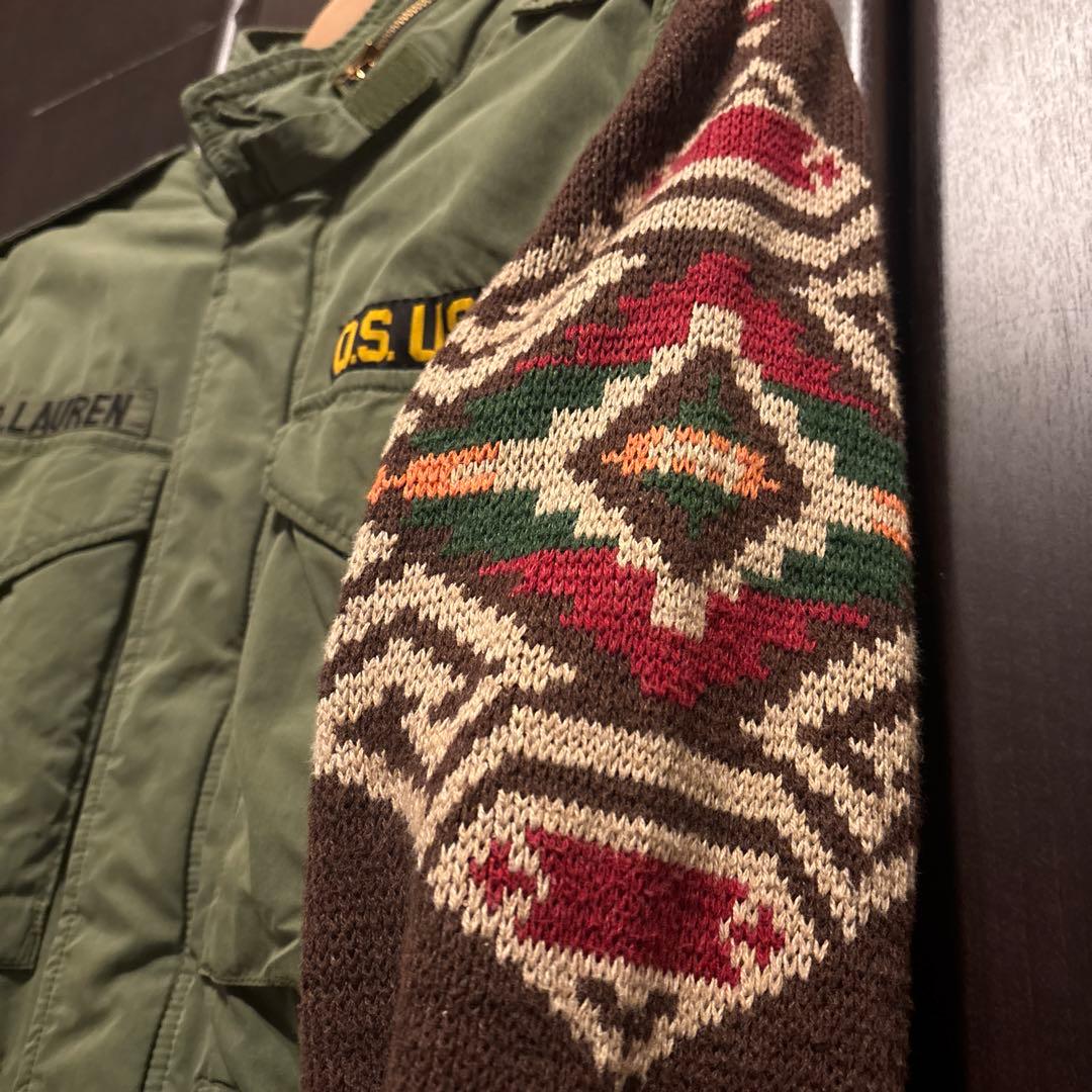 デニムサプライ　POLO ネイティブ柄　m65 フィールドジャケット