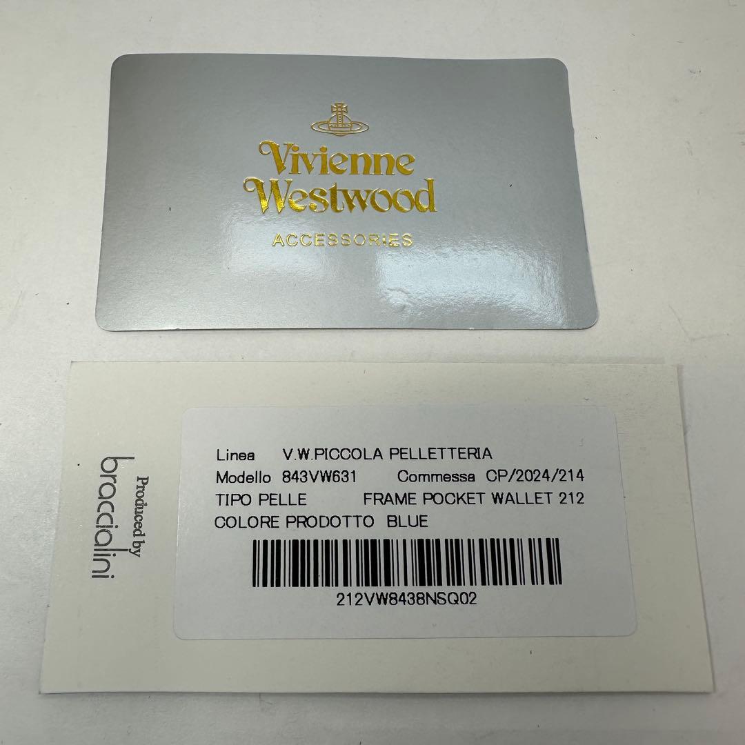 【大人気！新品】ヴィヴィアンウエストウッド二つ折り財布　843VW631