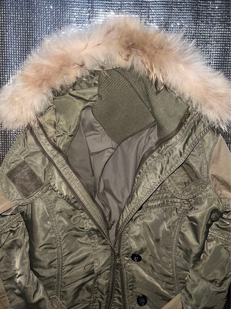 ジャケット・アウター 00s Rare AVIREX fur gimmick mods coat
