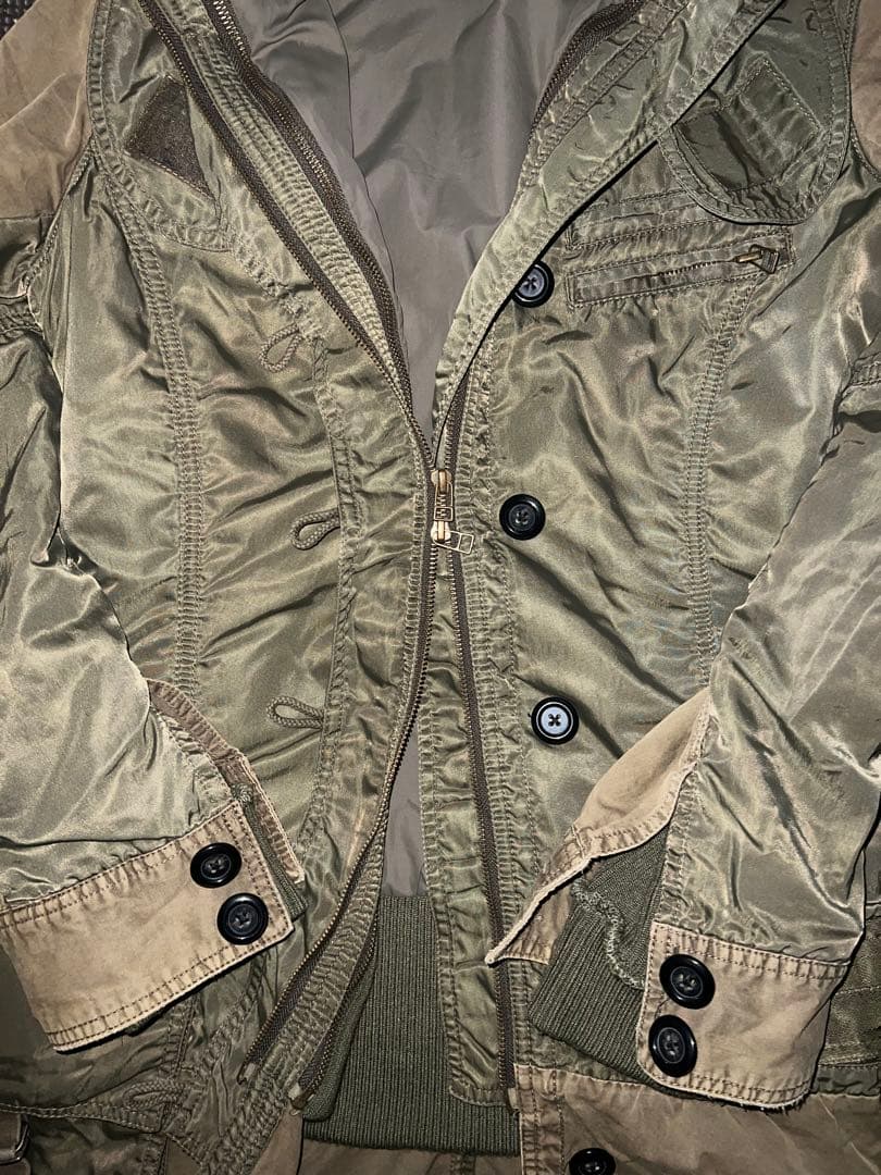 ジャケット・アウター 00s Rare AVIREX fur gimmick mods coat