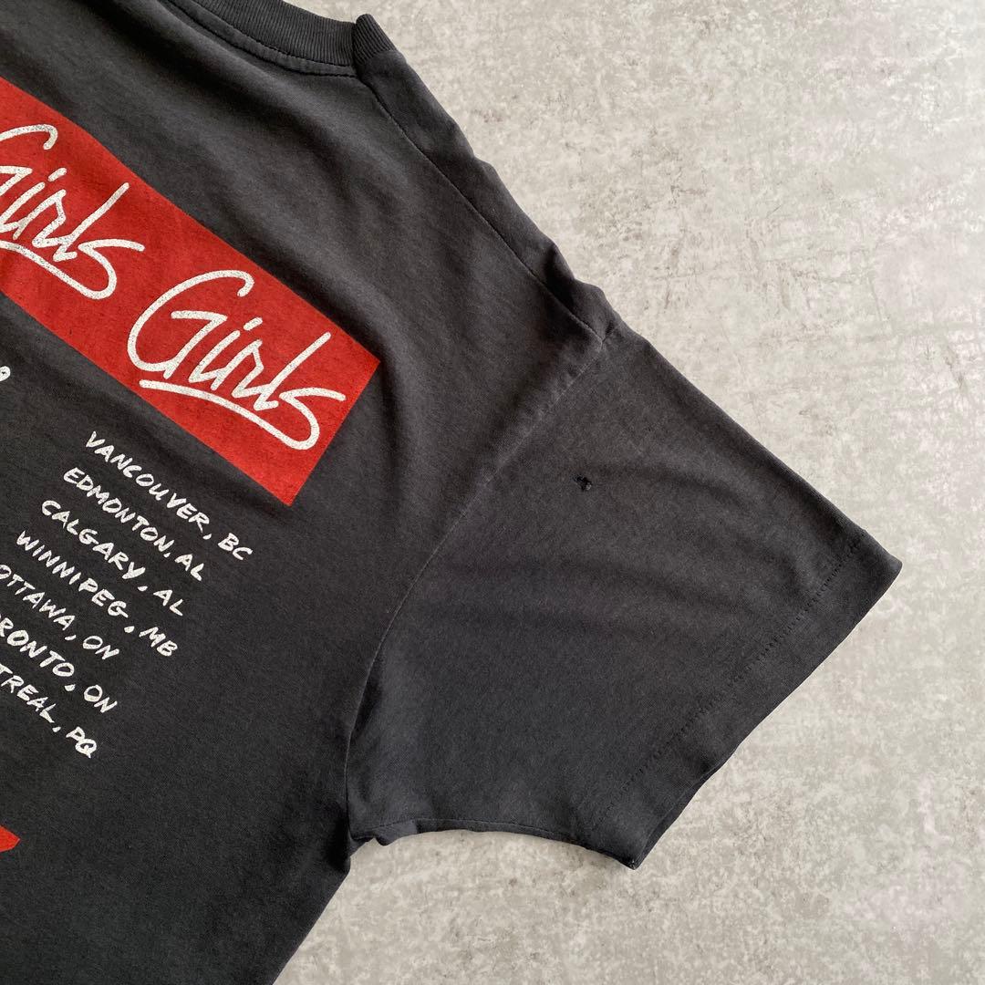 80s MOTLEY CRUE プロモ Tシャツ USA製 黒 XL