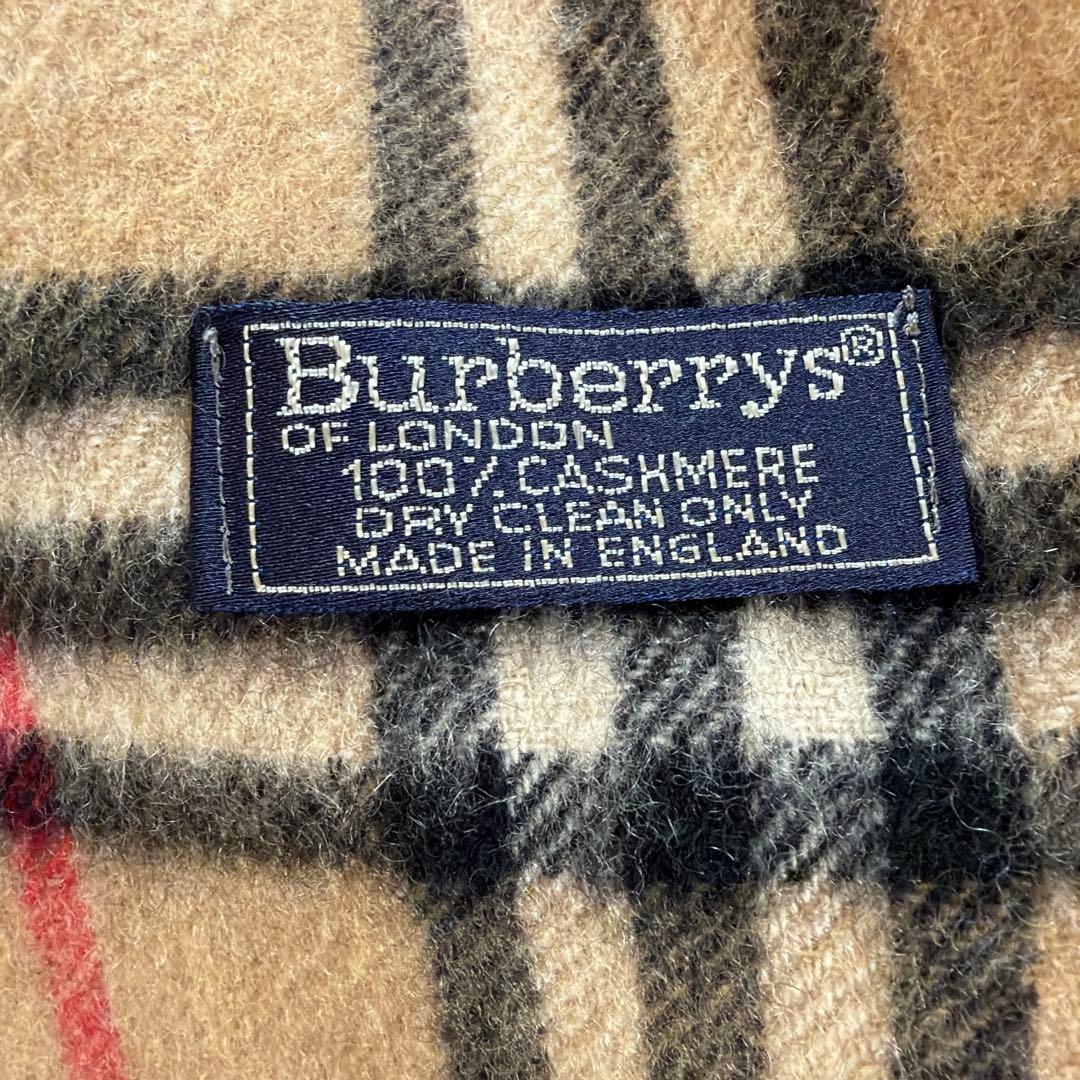 極美品 保管品 BURBERRY ノバチェック柄 カシミヤ100 マフラー 長め