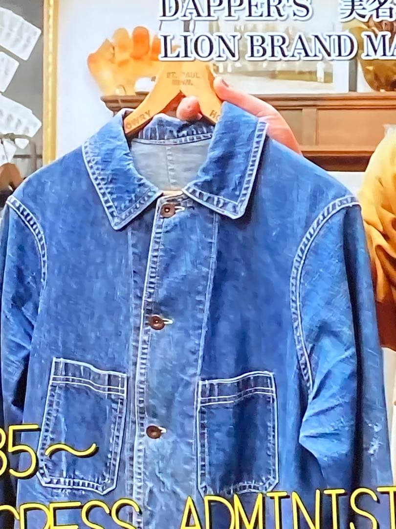 ジャケット・アウター LION BRAND Denim Coverall Jacket SIZE38