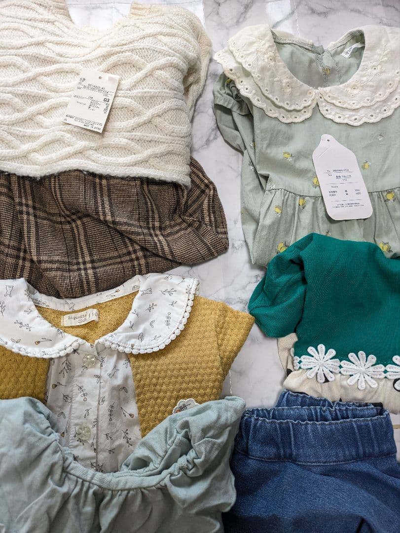 キッズ服 110 女の子　まとめ売り　コーデ売り　プティマイン大半　タグあり