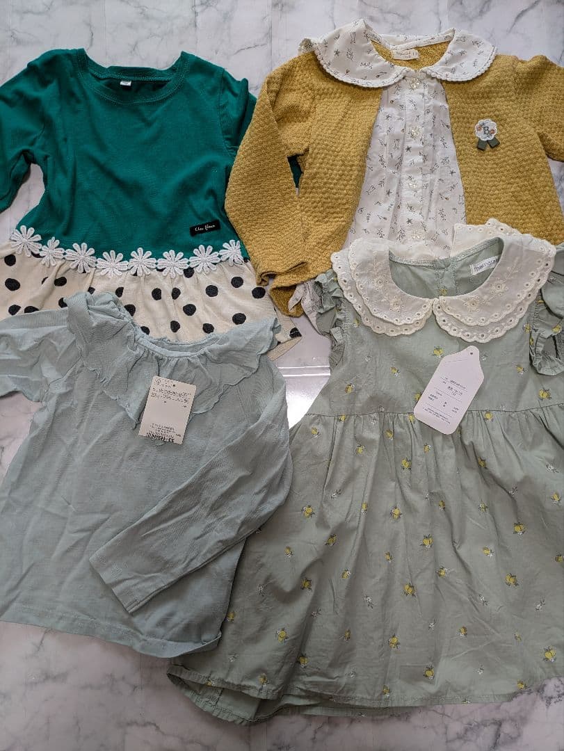 キッズ服 110 女の子　まとめ売り　コーデ売り　プティマイン大半　タグあり
