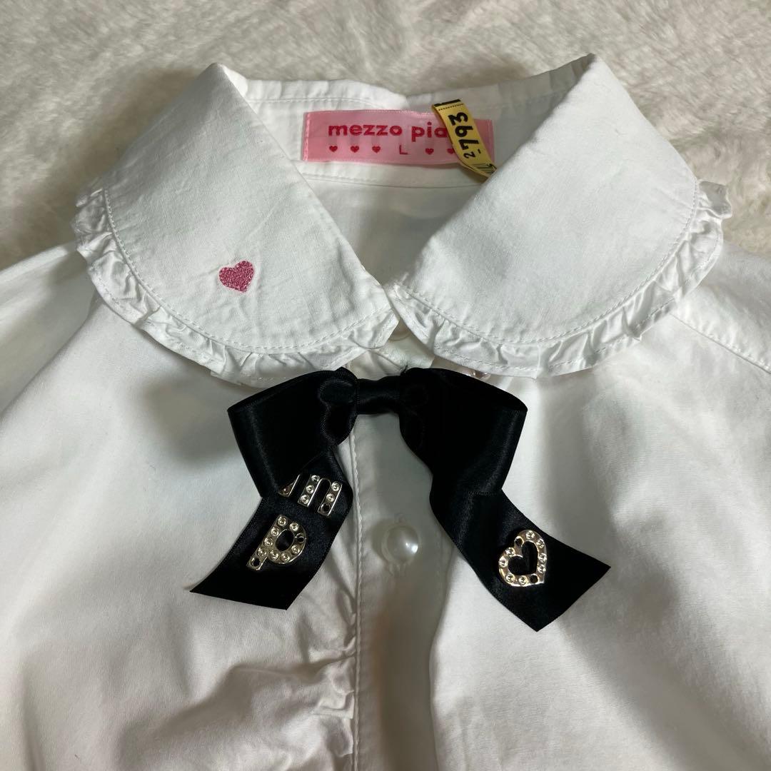 mezzo piano 160cm✨女の子スーツ　セットアップ3点　ネックレス付
