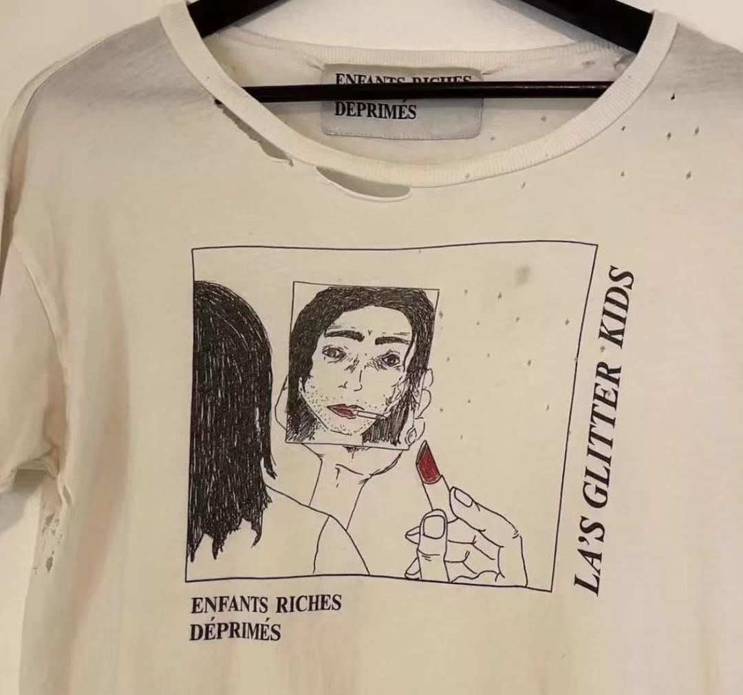 ENFANTS RICHES DEPRIMES ダメージTシャツ