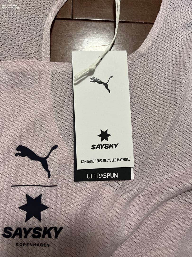 再値下げ新品PUMA SAYSKYメッシュタンクトップライトピンクM セイスカイ