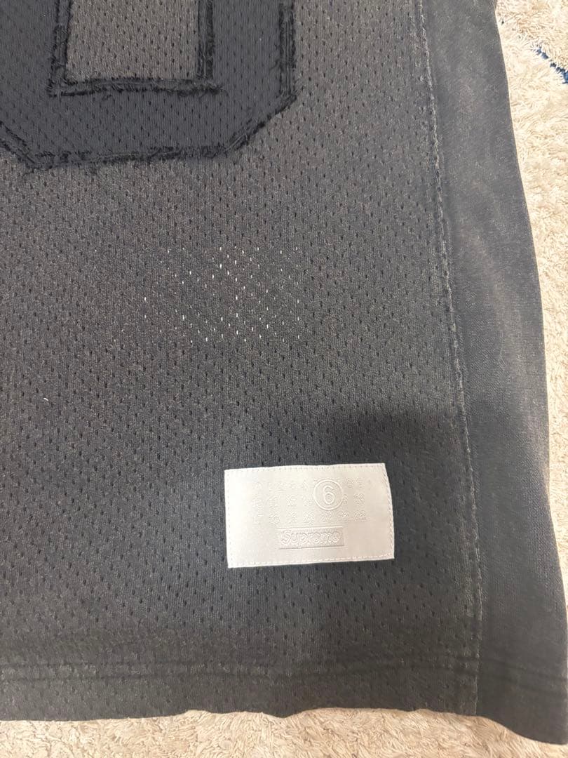 Supreme MM6 Cotton Football Jersey 黒 L