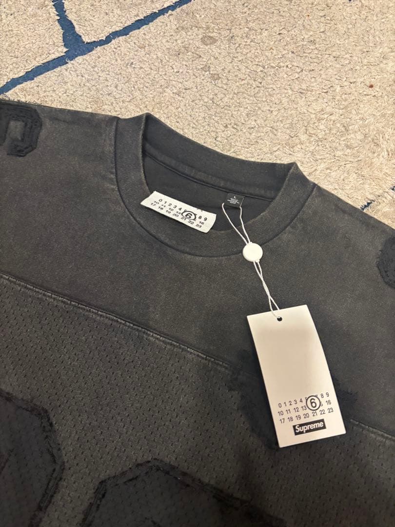 Supreme MM6 Cotton Football Jersey 黒 L