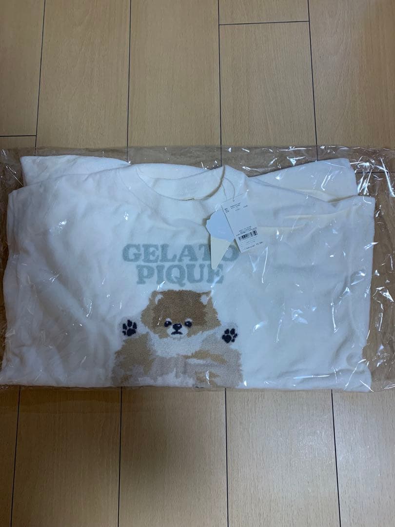 ジェラートピケ　『完売』ドッグジャガードワンピース　　　　ポメラニアン　新品