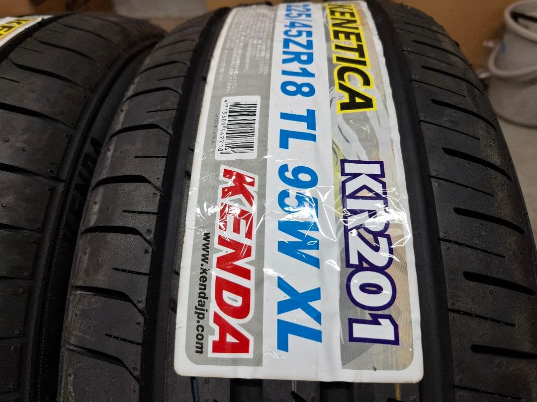 【新品】KENDA KR201 2024年 225/45R18 タイヤ 4本