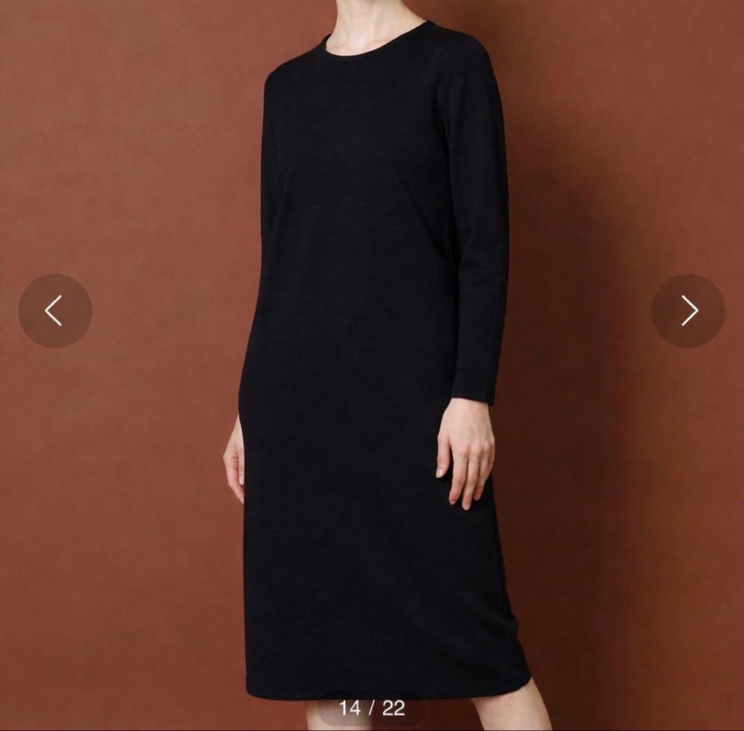 natonato　DRESSTERIOR バックフェイクパールニットワンピ