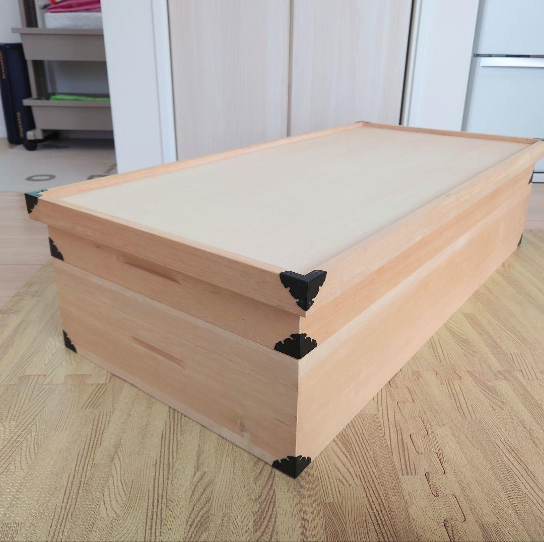 2. 良品 桐 衣装ケース 2段 桐箱 着物 衣装箱
