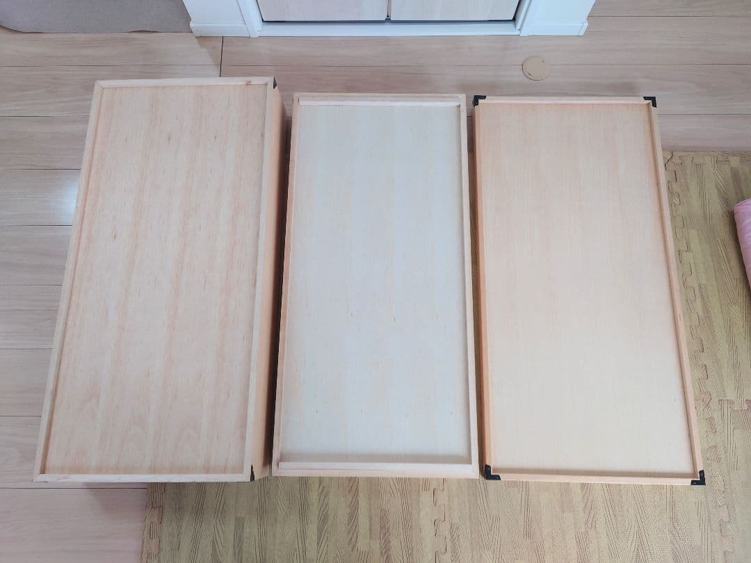 2. 良品 桐 衣装ケース 2段 桐箱 着物 衣装箱