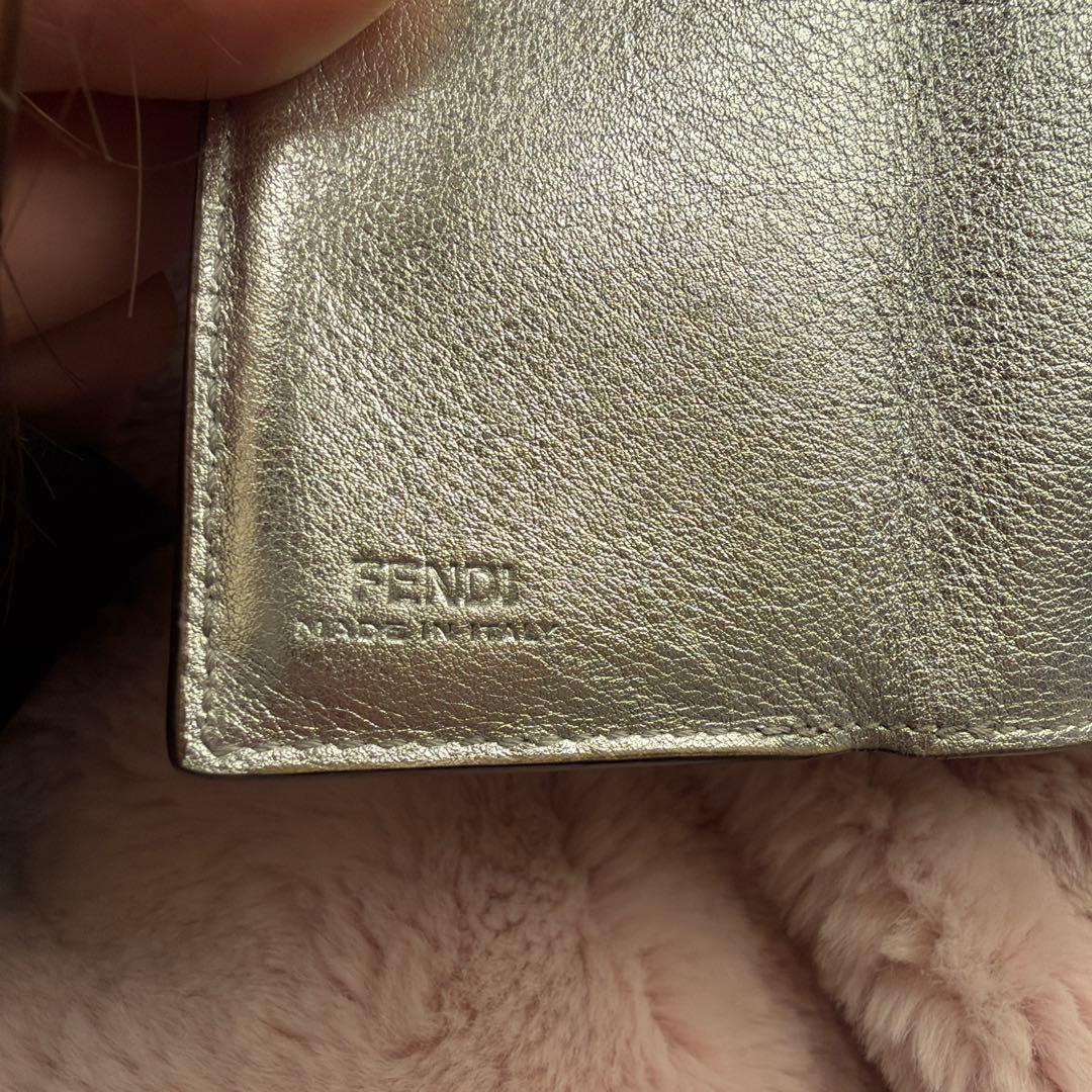 Fendi シルバー 三つ折り財布