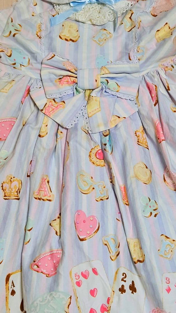 AngelicPretty クッキー柄 ワンピース カチューシャセット