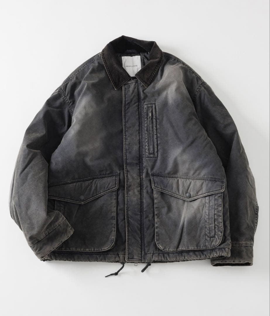 FREAK'S STORE 襟コーデュロイ切り替え コットンナイロンブルゾン