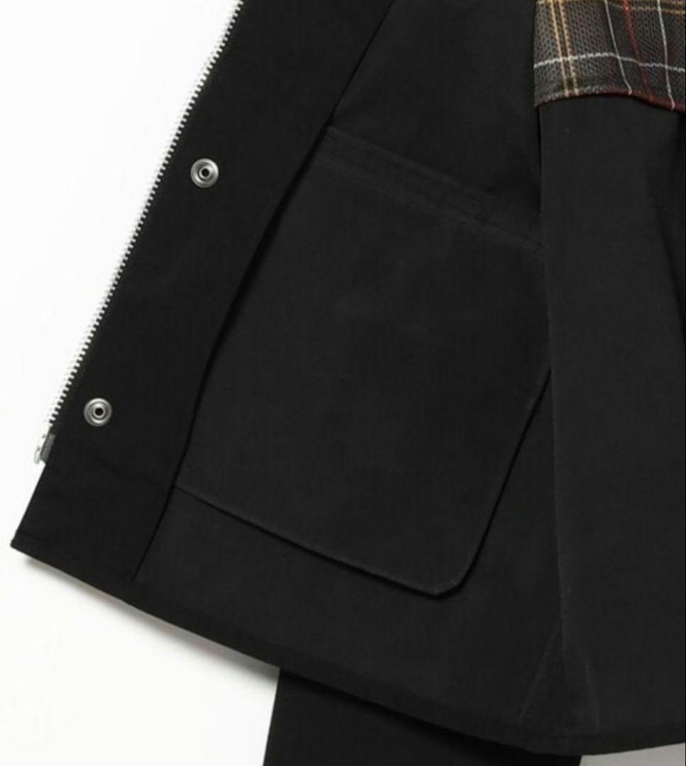 Barbour SPEY ウエザークロス ショートブルゾン 38 ブラック